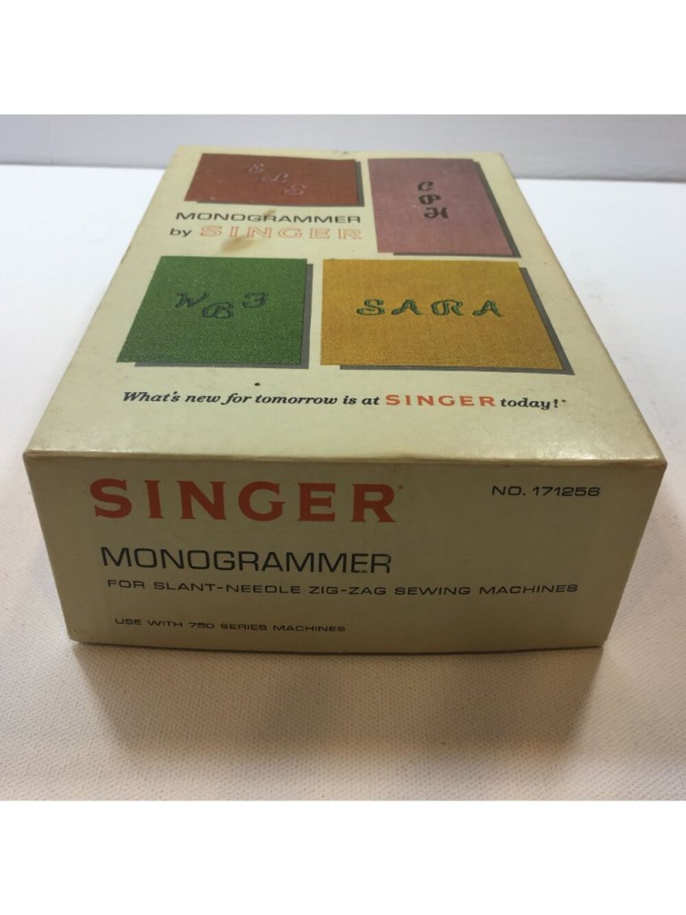 Vintage Singer Monogrammer Attachment 750 Series Zig-Zag Sewing Machines Manual - Picture 2 of 16
